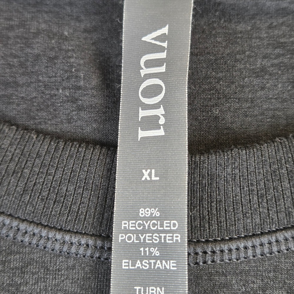 Vuori Long Sleeve Halo Crew VW241 Black Heather Dreamknit Womens XL - Picture 3 of 7